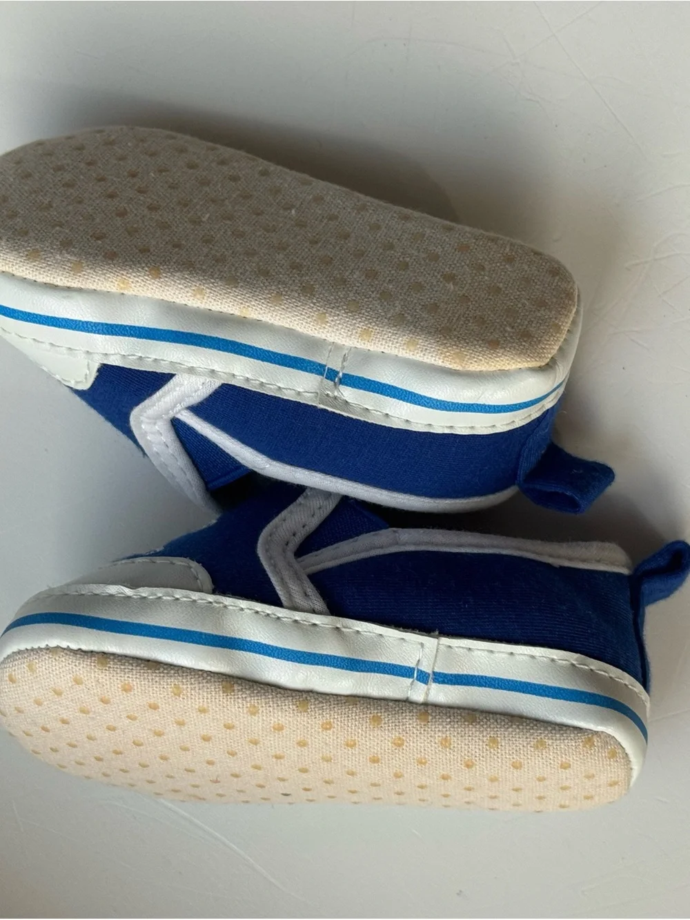 University Blue Kids Slip-On Shoes with Team Logo